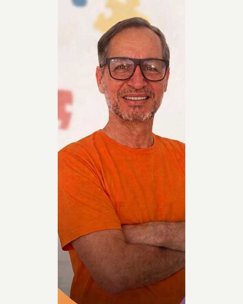 Cleiton Miguel em campanha de apoio às pessoas atípicas